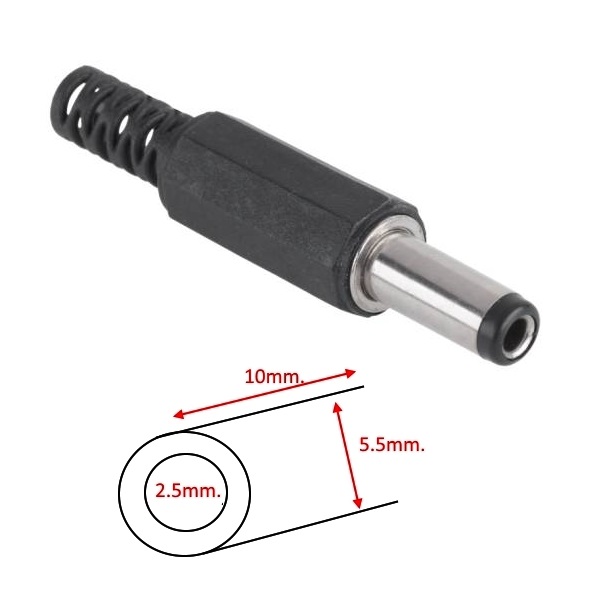 BUK 2.5-5.5 WTY0110-2 Букса за захранване 2.5/5.5mm.