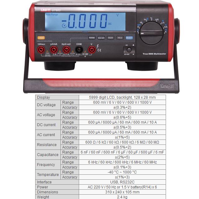 MUL UT803 UNI-T Мултицет лабораторен уред UT803 UNI-T