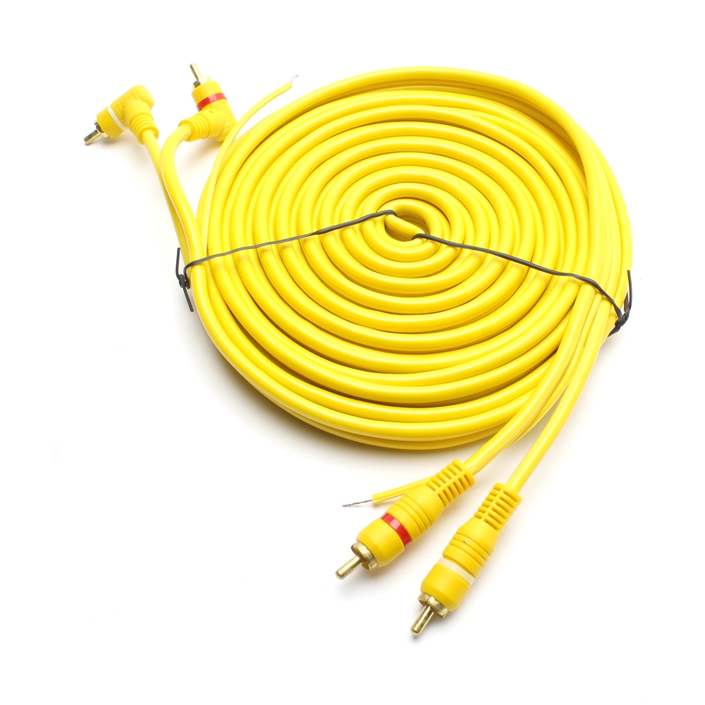 KAB 2RCA 5M +RMT YELLOW Кабел 2RCA,чинч за усилвател 5m. с управление