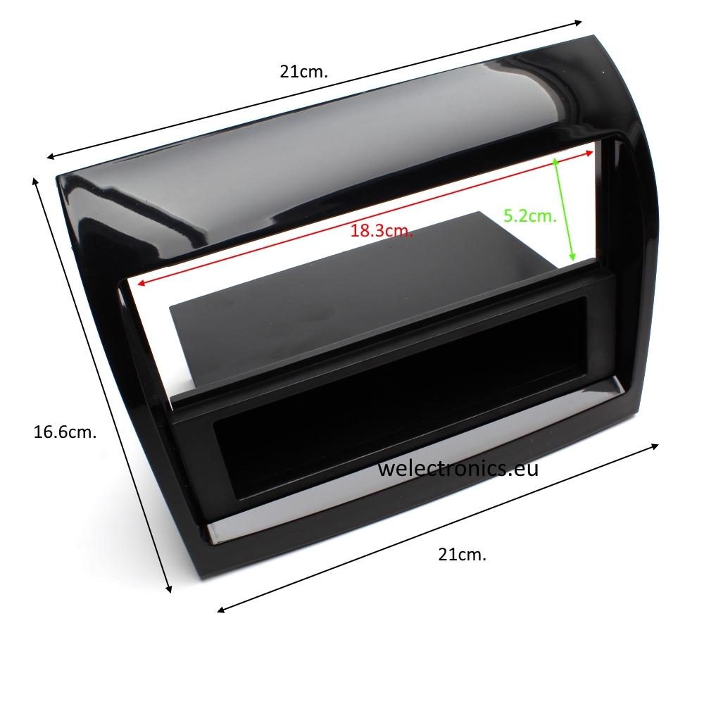 RAM FIAT DUCATO 2011- 2DIN BOX Рамка за радио 1DIN FIAT DUCATO, Citroеn Jumper,Peugeot Boxer 2011> 2DIN с рафт