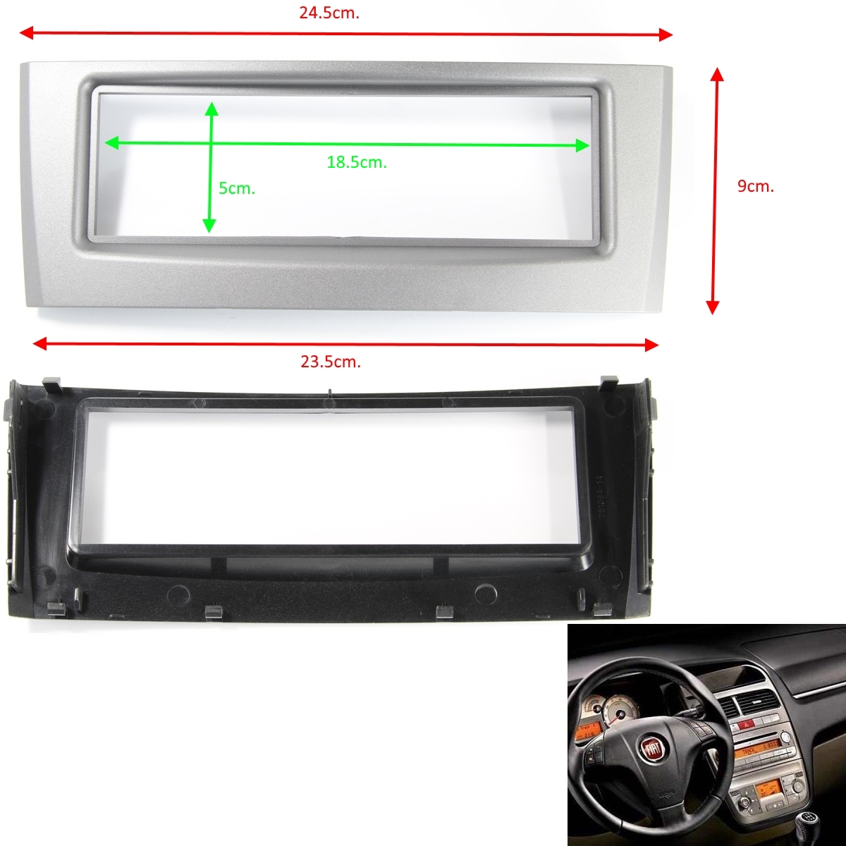 Рамка за автомобилно радио FIAT GRANDE PUNTO LINEA 2005- 