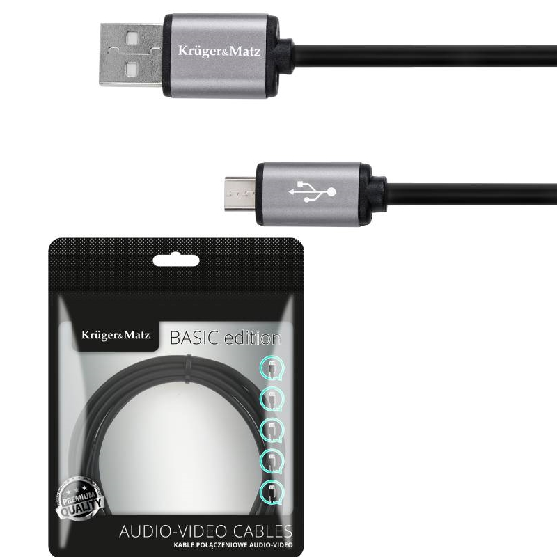 KAB USB-MICRO USB 1M KRUGER&MATZ BASIC Кабел USB-MICRO USB 1M KRUGER&MATZ BASIC