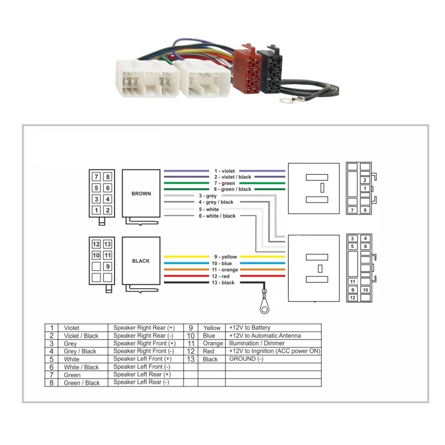 Конектор букса за автомобилно радио MAZDA >2000/ISO 552042