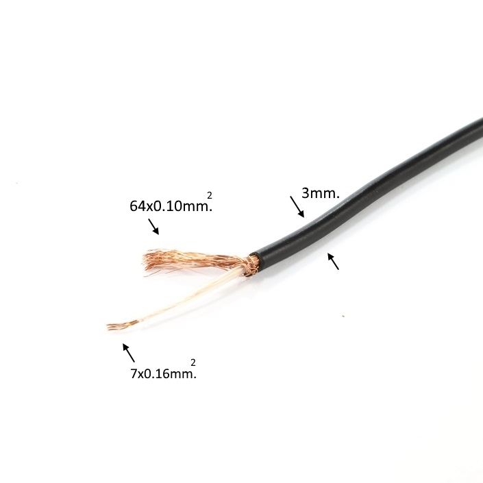 Кабел RG174 50ohm. 100m.