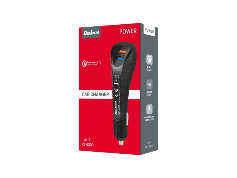 Зарядно за телефон таблет за кола камион 12-24V QUICK CHARGE 1.5A-3.1A