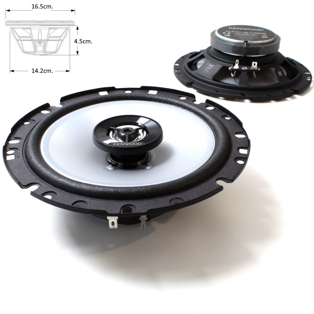 Говорители за автомобил KENWOOD KFC-S1766 6.5" 16.5cm. комплект 2бр.