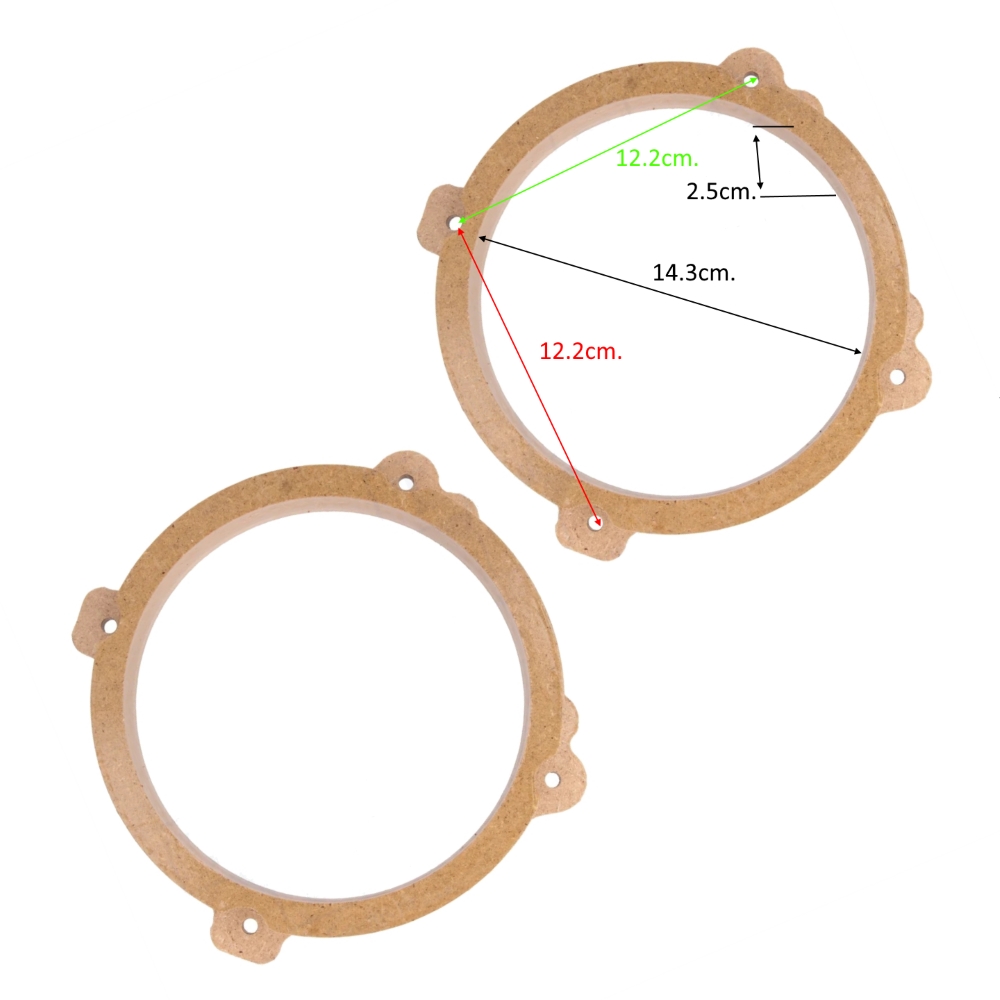 Фланци за говорители OPEL ANTARA, CHEVROLET CAPTIVA, MDF,2бр.