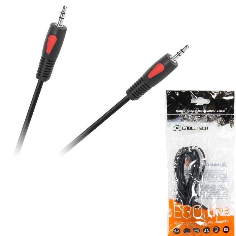 Кабел жак 3.5/3.5 стерео 3m. ECO-LINE