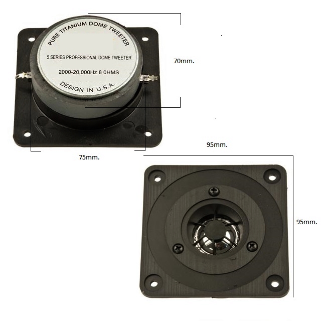 Високочестотен динамичен говорител YDQ406 8ohm.