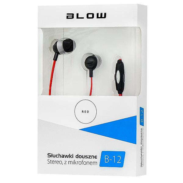 Слушалки-тапи червени BLOW B-12 RED