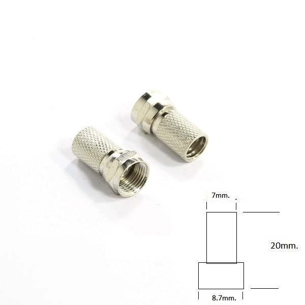 F конектор букса за коаксиален кабел 7.0mm.