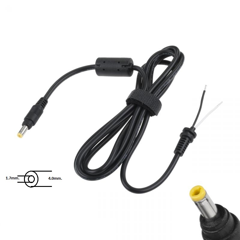 Букса за захранване на лаптоп с кабел DC 4.0/1.7mm.