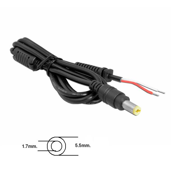 Букса за захранване DC 5.5/1.7mm. 1.2m.