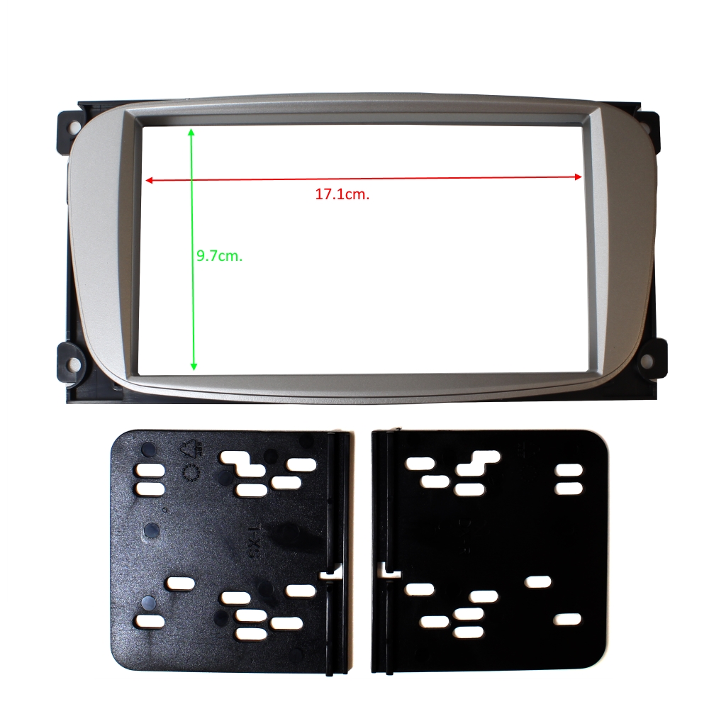 Рамка за мултимедия FORD FOCUS, GALAXY, MONDEO, C S-MAX 2007- 2DIN SILVER