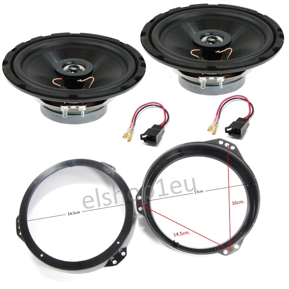 Комплект говорители и фланци за OPEL ASTRA F/G, ZAFIRA A/B, IT