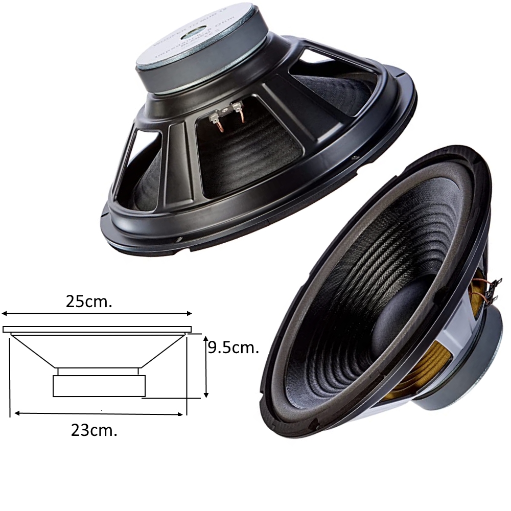 Нискочестотен говорител бас 10" 8ohm. BLACK