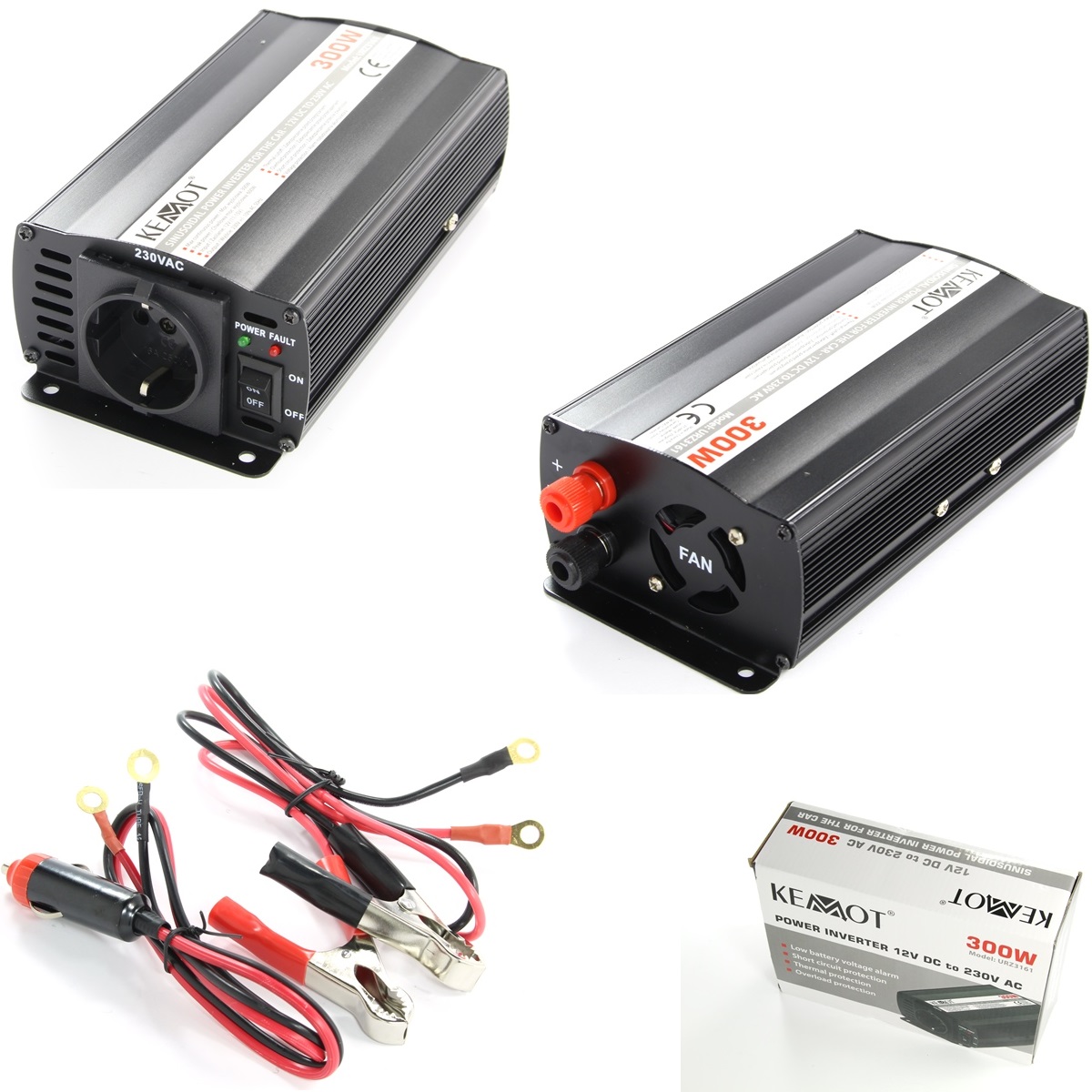 Инвертор преобразувател 12V/230V 300W KEMOT