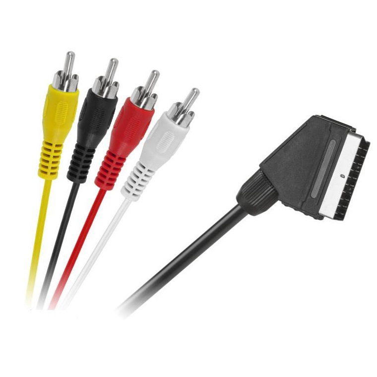 Кабел скарт евро букса/4RCA 1.5m.